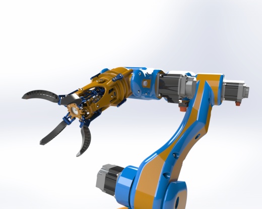 抓手机械臂 robotic-arm-printable-3d SW缩略图